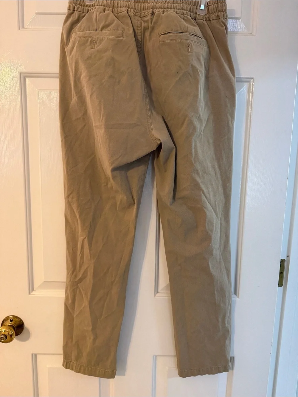 J. Crew Men's Khaki Drawstring Chinos